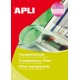 APLI 00860 papel para impresora de inyección de tinta A4 (210x297 mm) Poliéster 100 hojas Transparente